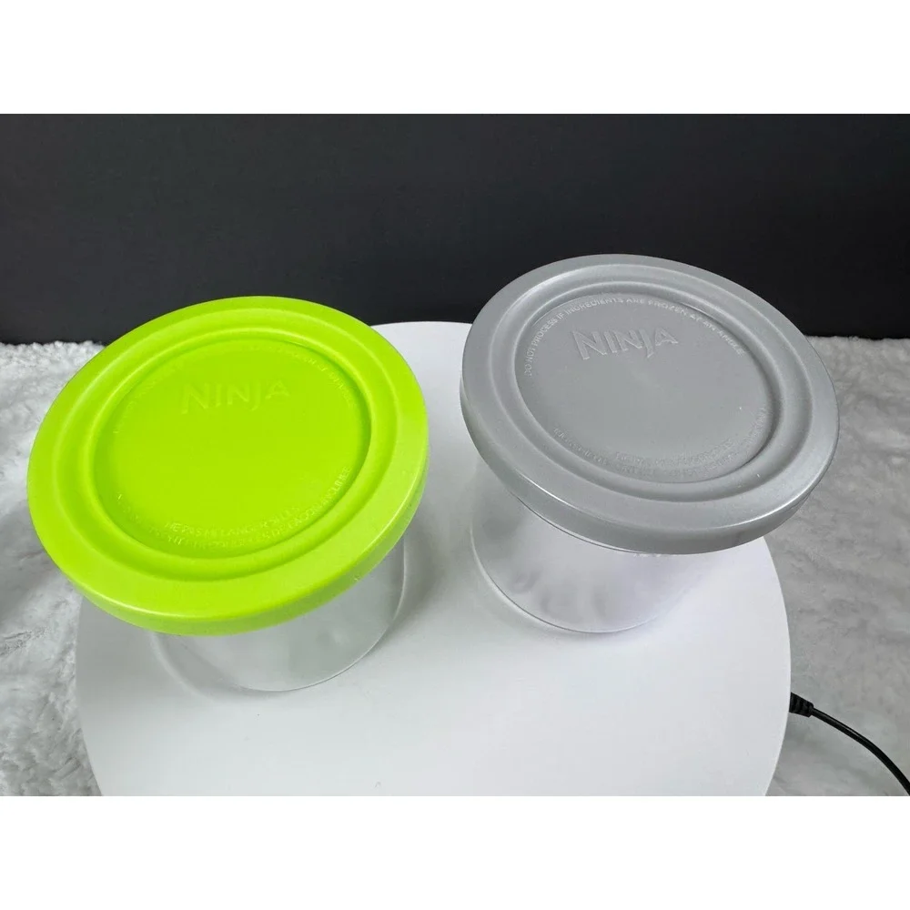 Ninja Creami Pint Container Lot‎ Of 2 Official Ninja Brand Pints With Lids